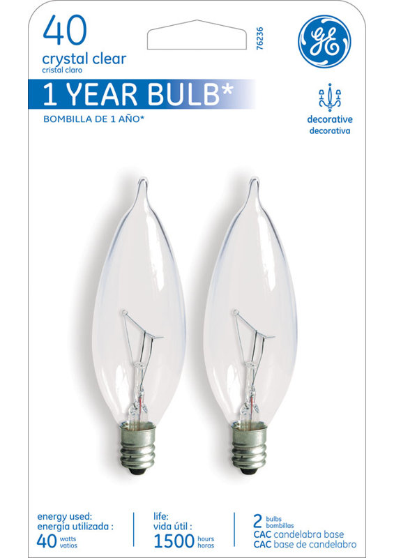 40W 120Volt (2500K) Incandescent Light Bulb & Reviews Birch Lane